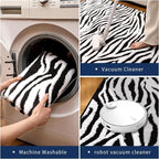 YIHOUSE 8×10 Ft Area Rugs, Washable Plush Soft Zebra Print Carpet, Non-Slip - Image 8
