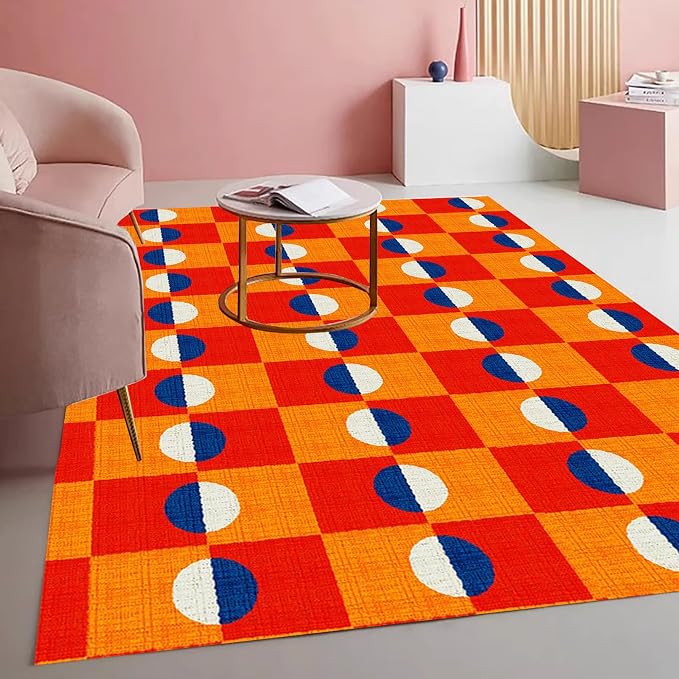 Modern Checkerboard Area Rug by Mamatong