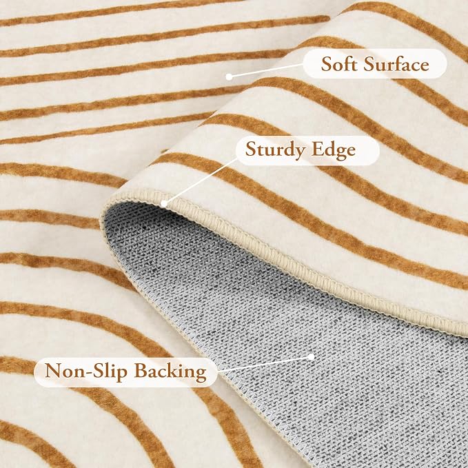 Lahome Abstract Area Rugs 9x12 Living Room, Soft Washable 9x12 Area Rug - Image 6