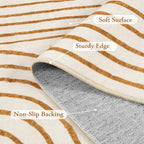 Lahome Abstract Washable Area Rug 6x9, Soft 6x9 Rug - Image 6