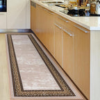 Antep Rugs Alfombras Bordered Modern 2x7 Non-Slip Low Pile Rubber Backing by AntepRugs