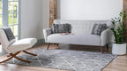Rugs.com Lattice Trellis Collection Rug – 8' x 10' Gray Low-Pile Rug Perfect - Image 3