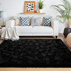 Beglad Fluffy Large Area Rugs 9x12 Feet, Modern Minimalist Style Shag Fuzzy Rugs - Image 9
