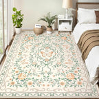 GarveeHome Washable Floral Area Rug 5x7 - Image 8