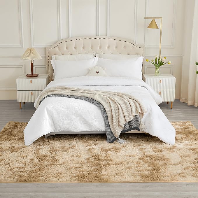 Andency 8x10 Area Rugs for Living Room, Upgrade Non-Slip Fluffy Soft Large Shag - Image 3
