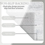 MUJOO Washable Runner Rug 2x6, Modern Abstract Area Rugs - Image 5