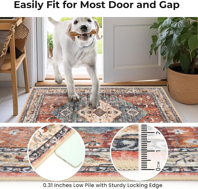 KOZYFLY Runners for Hallways 2x7 Ft Washable Kitchen Runner Rug Boho Runner Rug - Image 6