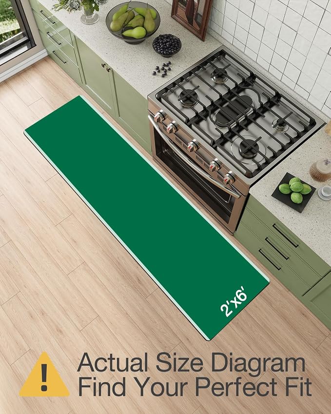 LUMI Washable Kitchen Rug 2x6 for Floor, Non Slip Runner Rugs - Image 2