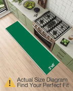 LUMI Washable Kitchen Rug 2x6 for Floor, Non Slip Runner Rugs - Image 2