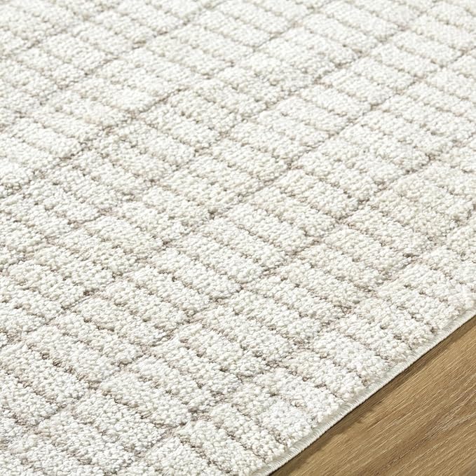 Livabliss x Our PNW Home Cascade Minimalist Striped Area Rug, Ivory/Light Brown - Image 5
