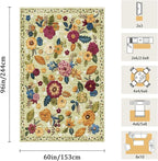 5x8 Machine Washable Area Rug for Living Room, Kids and Pets Friendly for - Image 2