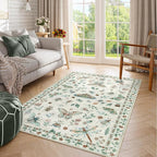 Lahome Insect Machine Washable Rug, 3x5 Rug Non Slip Soft Bedroom Rugs - Image 5