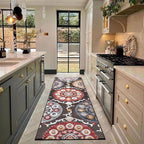 CAMILSON Runner Outdoor Rugs Oriental Retro Traditional Floral Medallion Area - Image 3