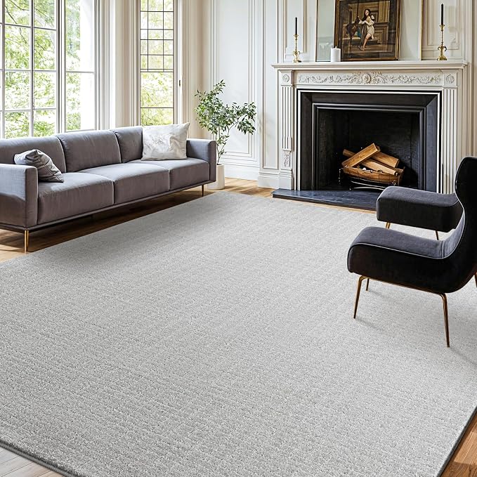 Shilucheng Wool Rug 8x10 Non-Slip, Blend 80% Wool and 20% Cotton Rugs - Image 3