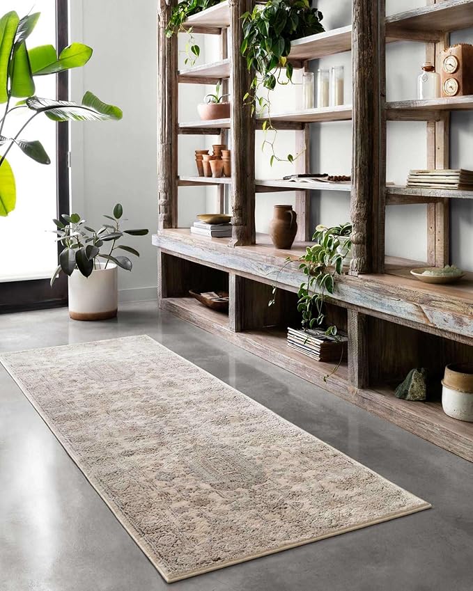 Loloi Teagan Collection TEA-03 Ivory/Sand 5'-3" x 7'-6" Area Rug, Soft Neutral - Image 6