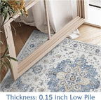 jinchan Runner Rug 2x6 Vintage Hallway Rug Boho Washable Runner Floral - Image 4