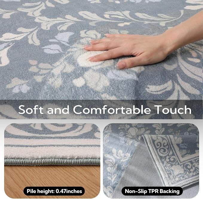 SOULFUL Medium Pile 4x6 Rugs for Living Room - Image 5