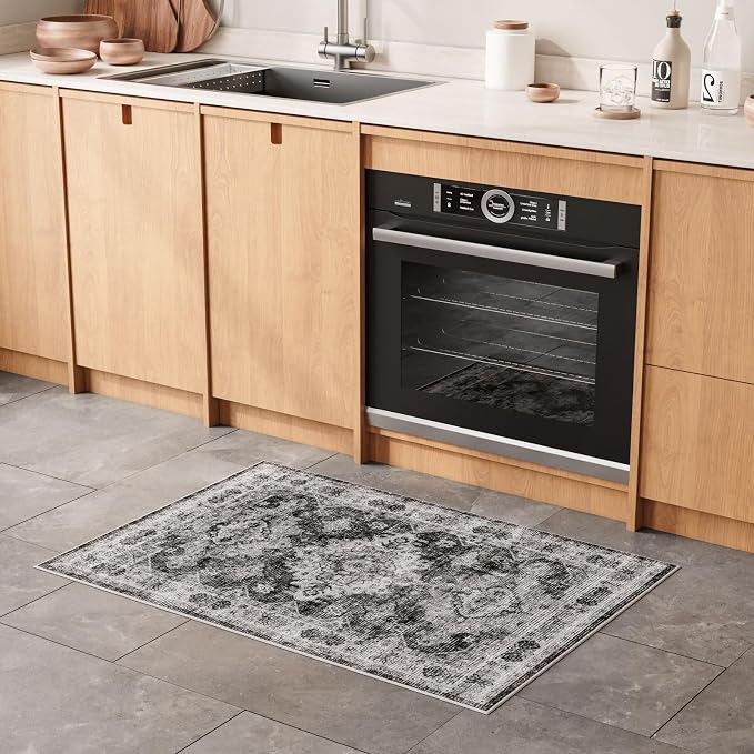 Dripex Vintage Washable Rug 2x3 Indoor Door Mat Non-Slip Entryway Rug - Image 2