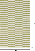 Unique Loom Outdoor Striped Collection Area Rug - Image 2