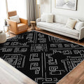 Geometric Rug, Washable 3x5 Rug by Unknown