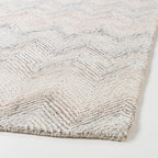 Modern Herringbone Chevron Collection Handcrafted Wool Area Rug - Image 3