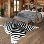 AROGAN Premium Faux Zebra Hide Rug 6.2 x 7 Feet, Sturdy and Large Size Zebra - Image 5