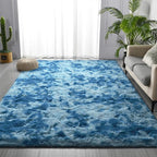 Large Shag Area Rugs 6 x 9, Tie-Dyed Plush Fuzzy Rugs - Image 2