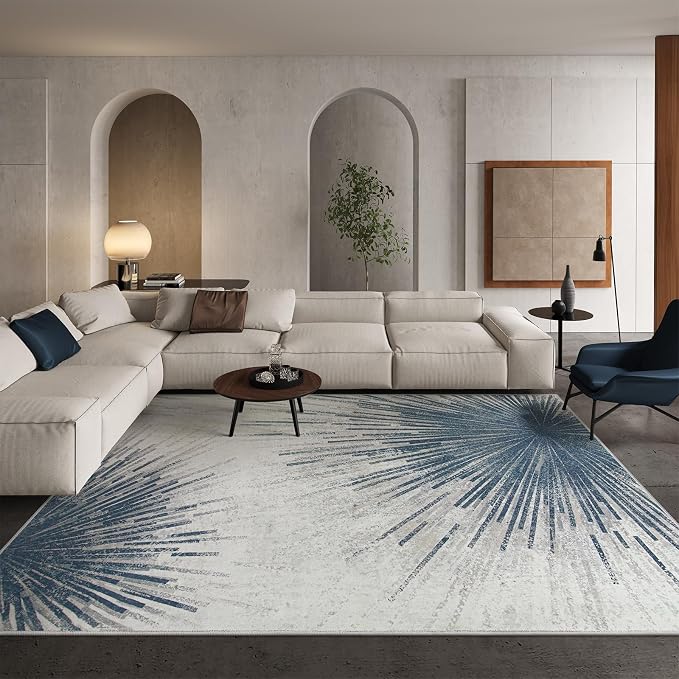 Lahome Modern Machine Washable 6 x 9 Area Rug, Non-Slip Ultra-Thin Big Rugs - Image 2