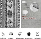 Area Rugs Moroccan for Living Room 6x8, Washable Non-Slip Boho Rug, Neutral - Image 7