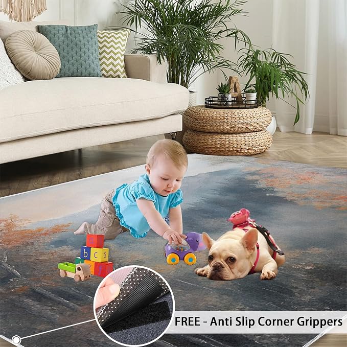 4x6 Autumn Forest Cafe Rug - Image 5