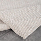 Beverly Rug Easy Jute Off White Rug 5x7 Solid Washable Durable Outdoor Indoor - Image 4