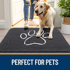 OLANLY Dog Door Mat for Muddy Paws 47x32, Paw Print Design, Absorbs Moisture - Image 6