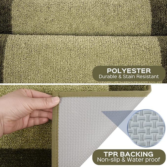 Machine Washable Runner Rug 24" x 84", Non Slip Kitchen Mat - Image 3