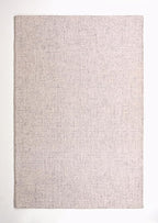 Hand-Tufted 100% Wool Pile Area Rug – Geometric Textured Grid Check Pattern – - Image 3