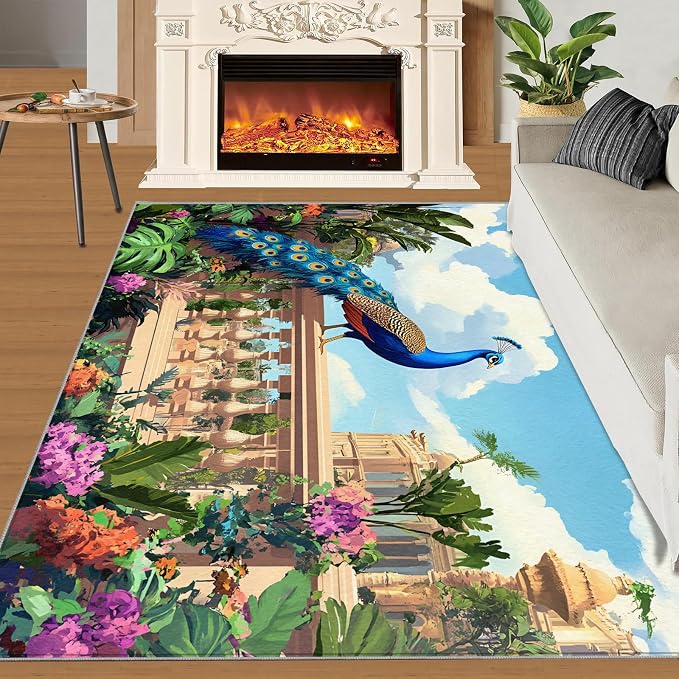 Peacock Rugs for Living Room - Image 3