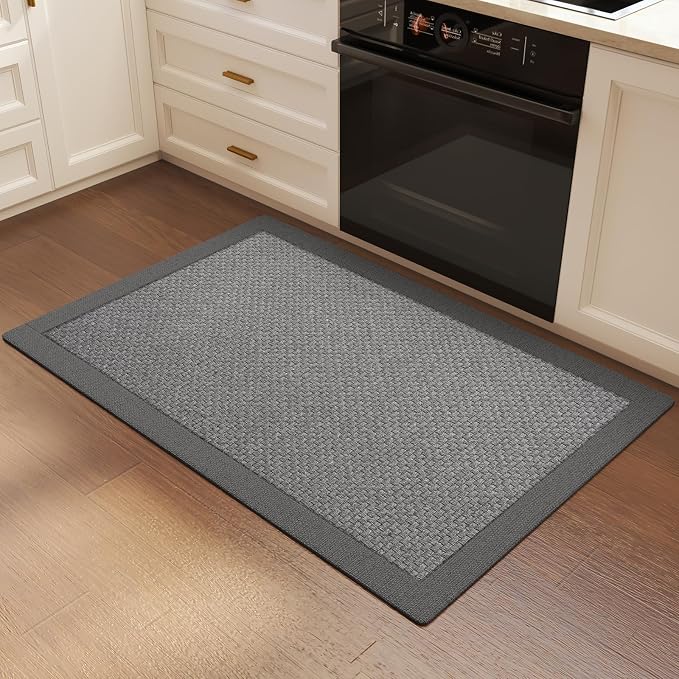 Front Door Mat 2'x3', Jute Like Non-Slip Indoor Mat Entrance, Woven Washable - Image 8