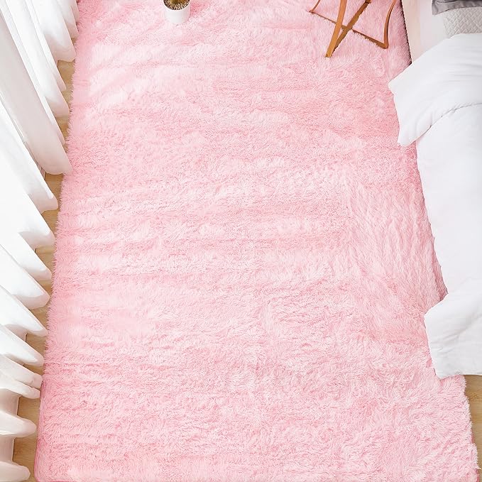Andency 6x9 Area Rugs Pink, Large Shag Fluffy Soft Shaggy Rugs - Image 8