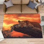 4x6 Sunrise Leopard Cafe Rug by Unknown