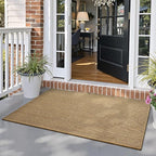 LUMI Handwoven Sisal Door Mat, Non-Slip Durable Entryway Mat, Welcome Front - Image 3