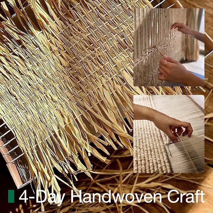 LUMI Handwoven Jute Door Mat, Non-Slip Durable Entryway Mat - Image 4