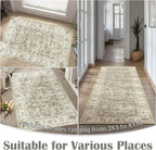 jinchan Fiora Floral 2x3 Rug for Entryway - Image 4