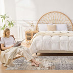 Washable Runner Rug for Hallway: 2.6x12 Neutral Modern Abstract Low Pile Area - Image 8