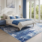 Washable Area Rugs 10'x12' Non-Slip Modern Abstract Soft - Image 9