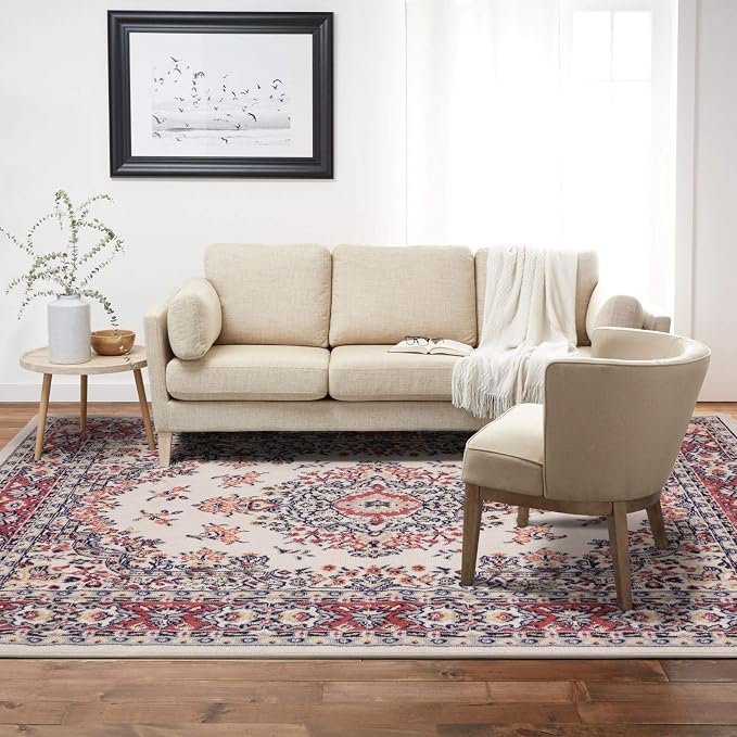 Home Dynamix Premium Sakarya Traditional Medallion Border Area Rug - Image 7