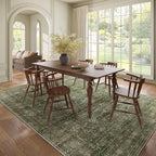 Washable 8x10 Area Rugs for Living Room, Boho Non-Slip Vintage Distress Large - Image 3