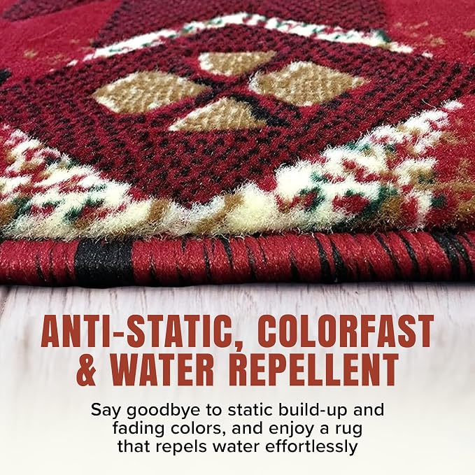 YHSF South West Native American Area Rug C318 - Image 4