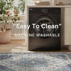 GENIMO 8x10 Area Rugs for Living Room, Machine Washable Non Slip Vintage Rugs - Image 5