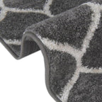 Rugs.com Lattice Frieze Collection Rug – 5' Square Dark Gray Medium Rug Perfect - Image 9