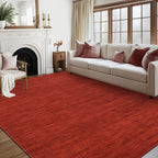 RUGSREAL 5x7 Living Room Area Rug Modern Solid Color Area Rugs Non-Slip Stain by RUGSREAL
