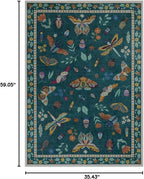 Lahome Insect Washable Small Area Rug, 3x5 Area Rug - Image 2
